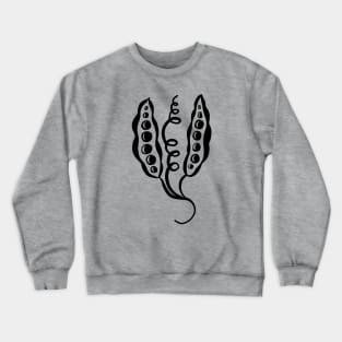 Pea Pods black Crewneck Sweatshirt